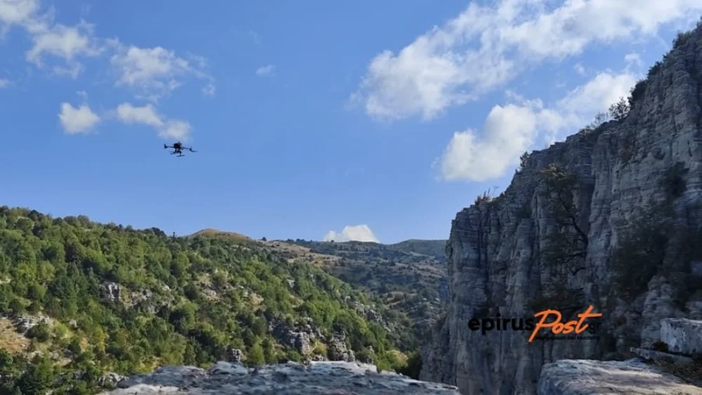 Ζαγόρι: Drones εντοπίζουν πιθανά ίχνη της Ολλανδής στο φαράγγι του Βίκου 1 drones vikos