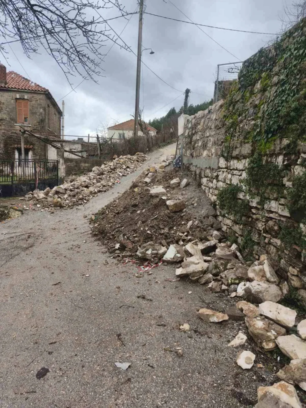 Δωδώνη: Αποκλεισμένες κατοικίες από κατάληψη του δρόμου! 1 dromos dodoni