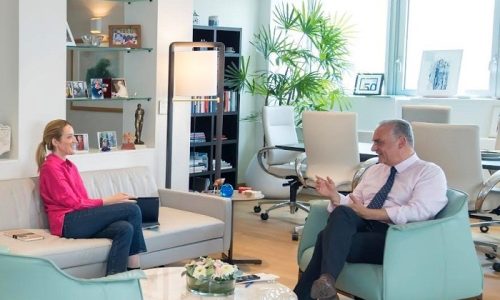 Roberta METSOLA, EP President meets with Manolis KEFALOGIANNIS