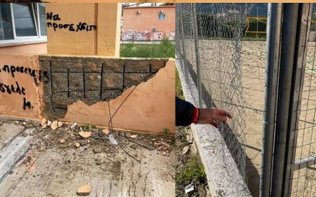vandalismoi igoumenitsa